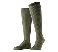 FALKE Men's Teppich Im Schuh M Kh Wool Long Plain 1 Pair Knee-High Socks, Green Herb 7754, 8.5-9.5