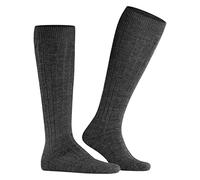 FALKE Men's Teppich Im Schuh M Kh Wool Long Plain 1 Pair Knee-High Socks, Grey Anthracite Melange 3080, 5.5-6.5