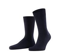 FALKE Men's Teppich Im Schuh M So Wool Plain Socks 1 Pair, Blue Dark Navy 6370, 11.5-12.5