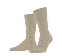 Falke Tiago Dotted Line Socks – Fil d'Écosse Cotton Patterned – Beige Silk 4097 Size 7-8