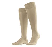 FALKE Men's Tiago M Kh Fil D'Écosse Cotton Long Plain 1 Pair Knee-High Socks, Beige Country 4380, 10-11