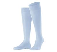 FALKE Men's Tiago M Kh Fil D'Écosse Cotton Long Plain 1 Pair Knee-High Socks, Blue Bluebell 6244, 5.5-6.5