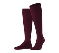 FALKE Men's Tiago M Kh Fil D'Écosse Cotton Long Plain 1 Pair Knee-High Socks, Red Barolo 8596, 10-11