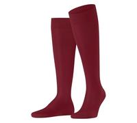 FALKE Men's Tiago M Kh Fil D'Écosse Cotton Long Plain 1 Pair Knee-High Socks, Red Peony 8059, 7-8