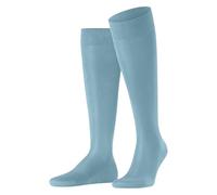 FALKE Men's Tiago M Kh Fil D'Écosse Cotton Long Plain 1 Pair Knee-High Socks, Turquoise Key Largo 6852, 8.5-9.5