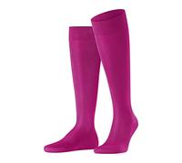 FALKE Men's Tiago M Kh Fil D'Écosse Cotton Long Plain Knee-High Socks 1 Pair, Red Berry 8390, 10-11