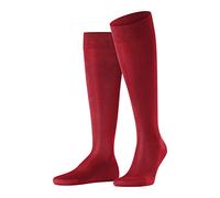 FALKE Men's Tiago M Kh Fil D'Écosse Cotton Long Plain Knee-High Socks 1 Pair, Red Scarlet 8228, 8.5-9.5