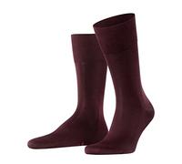 FALKE Men's Tiago M So Fil D'Écosse Cotton Plain 1 Pair Socks, Red Barolo 8596, 10-11