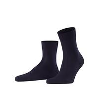 FALKE Men's Tiago M Sso Fil D'Écosse Cotton Plain 1 Pair Socks, Blue Dark Navy 6375, 8.5-9.5