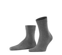 FALKE Men's Tiago M Sso Fil D'Écosse Cotton Plain 1 Pair Socks, Grey Steel Melange 3165, 10-11