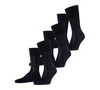 FALKE Men's Tiago Multipack M So Fil D'Écosse Cotton Plain 3 Pairs Socks, Blue Dark Navy 6375, 11.5-12.5