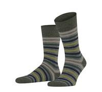 FALKE Men's Tinted Stripe M So Wool Cotton Patterned 1 Pair Socks, Blue Smoke 6333, 5.5-8