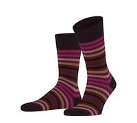 FALKE Men's Tinted Stripe M So Wool Cotton Patterned 1 Pair Socks, Red Ingle 8077, 8.5-11