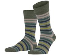 Falke Mens Tinted Stripe Socks - Smoke Blue