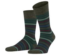 Falke Mens Tinted Stripe Socks - Wald Green