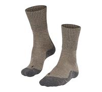 FALKE Men's TK1 Adventure Wool M So Breathable Thick Anti-Blister 1 Pair Hiking Socks, Beige Kitt Mouline 4310, 11-12.5