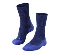 FALKE Men's TK1 Adventure Wool M So Breathable Thick Anti-Blister 1 Pair Hiking Socks, Blue Yve 6714, 8-9
