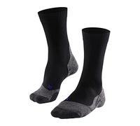 FALKE Men's TK2 Explore Cool M SO Lyocell Functional Yarn Thick Anti-Blister 1 Pair Hiking Socks, Black (Black-Mix 3010), 5.5-7.5