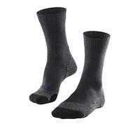 FALKE Men's TK2 Explore Cool M So Lyocell Functional Yarn Thick Anti-Blister 1 Pair Hiking Socks, Grey Asphalt Melange 3180, 11-12.5