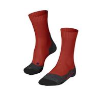 FALKE Men's TK2 Explore Cool M So Lyocell Functional Yarn Thick Anti-Blister 1 Pair Hiking Socks, Red Blaze Black 8183, 11-12.5