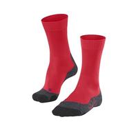 FALKE Men's TK2 Explore Cool M So Lyocell Functional Yarn Thick Anti-Blister Hiking Socks 1 Pair, Red Big 8178, 5.5-7.5