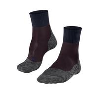 FALKE Men's TK2 Explore Cool Short M Sso Lyocell Functional Yarn Thick Anti-Blister Hiking Socks 1 Pair, Red Barolo 8526, 8-9