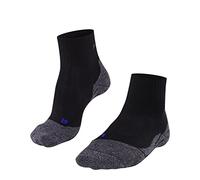 FALKE Men's TK2 Explore Cool Short M Sso Lyocell Functional Yarn Thick Anti-Blister Hiking Socks 1 Pair, Black-Mix 3010, 5.5-7.5