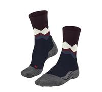 FALKE Men's TK2 Explore Crest M So Wool Thick Anti-Blister Hiking Socks 1 Pair, Blue Limoges 6117, 9.5-10.5