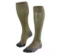 FALKE Men's TK2 Explore Knee High M Kh Wool Functional Yarn Thick Anti-Blister Hiking Socks 1 pair, Green Olive 7830, 8-9