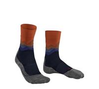 FALKE Men's TK2 Explore M So Wool Thick Anti-Blister 1 Pair Hiking Socks, Blue Marine 6123 Crest-O, 8-9