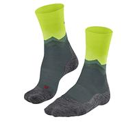 FALKE Men's TK2 Explore M So Wool Thick Anti-Blister 1 Pair Hiking Socks, Grey Steel 3583 Crest-O, 9.5-10.5