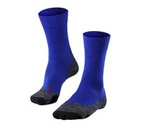 FALKE Men's TK2 Explore M So Wool Thick Anti-Blister Hiking Socks 1 Pair, Blue Yve 6714, 9.5-10.5
