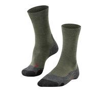 FALKE Men's TK2 Explore Melange M So Wool Thick Anti-Blister 1 Pair Hiking Socks, Green Ivy 7926, 5.5-7.5