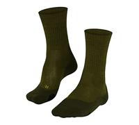 FALKE Men's TK2 Explore Wool M SO Breathable Thick Anti-Blister 1 Pair Hiking Socks, Green (Forest 7657), 8-9