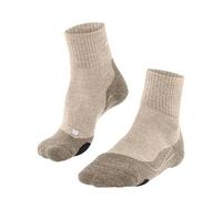 FALKE Men's TK2 Explore Wool Short M Sso Warm Thick Anti-Blister Hiking Socks 1 Pair, Beige Natural 4200, 8-9