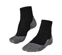 FALKE Men's TK5 Wander Cool Short M Sso Lyocell Functional Yarn Thin Anti-Blister 1 Pair Hiking Socks, Black Black-Mix 3010, 5.5-7.5