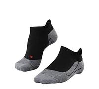 FALKE Men's TK5 Wander Invisible M In Wool Thin Anti-Blister 1 Pair Hiking Socks, Black Black-Mix 3010, 9.5-10.5
