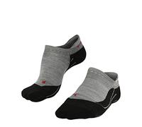FALKE Men's TK5 Wander Invisible M In Wool Thin Anti-Blister 1 Pair Hiking Socks, Grey Light 3403, 9.5-10.5