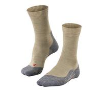 FALKE Men's TK5 Wander M SO Wool Thin Anti-Blister 1 Pair Hiking Socks, Beige (Nature Melange 4100), 5.5-7.5