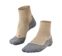 FALKE Men's TK5 Wander Short Hiking Socks, Wool, Beige (Nature Mel 4100), 11-12.5 (1 Pair)
