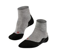 FALKE Men's TK5 Wander Short M Sso Wool Thin Anti-Blister 1 Pair Hiking Socks, Grey Light 3403, 5.5-7.5