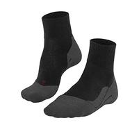 FALKE Men's TK5 Wander Wool Short M Sso Warm Thin Anti-Blister 1 Pair Hiking Socks, Grey Asphalt Melange 3180, 11-12.5