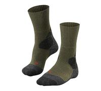 FALKE Men's TKX Expedition M SO Wool Thick Anti-Blister 1 Pair Hiking Socks, Green (Olive 7830) - new, 5.5-7.5