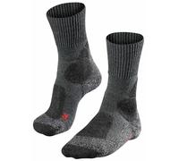 FALKE Men's TK1 Adventure M So Wool Thick Anti-Blister 1 Pair Hiking Socks, Grey Asphalt Melange 3180, 9.5-10.5