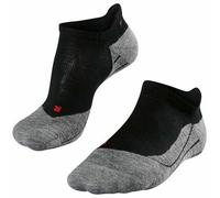FALKE Men's TK5 Wander Invisible M In Wool Thin Anti-Blister 1 Pair Hiking Socks, Black Black-Mix 3010, 9.5-10.5