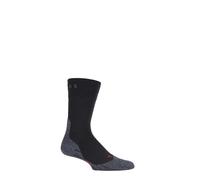 FALKE Men's TK2 Explore Sensitive M So Wool Thick Anti-Blister 1 Pair Hiking Socks, Black Black-Mix 3010, 8-9