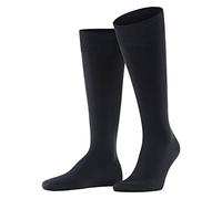 FALKE Men's Ultra Energizing M Kh Cotton With Compression 1 Pair Knee-High Socks, Blue Dark Navy 6370, 8.5-9.5