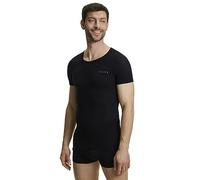 FALKE Men's Ultralight Cool Round Neck M S/s Ts Functional Yarn Quick Dry 1 Piece Base Layer Top, Black 3000, M