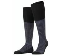 Falke Mens Uptown Tie Knee High Socks - Black