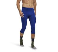 FALKE Men's Warm 3/4 M TI Functional Yarn Quick Dry 1 Piece Base Layer Bottom, Blue (Yve 6714) - new - eco-friendly, XXL